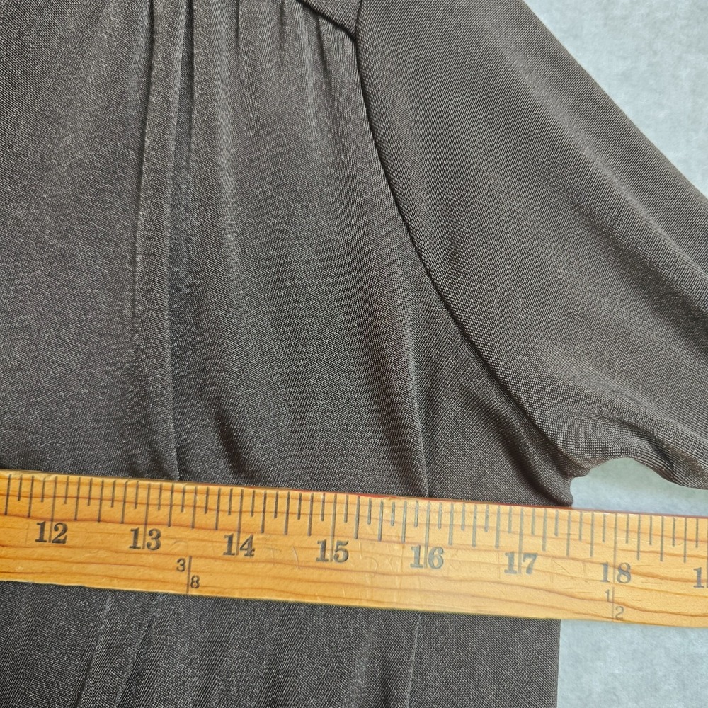 Free People Intimately Size S Chocolate CoquetteDrape Long Sleeve Thong Bodysuit - Picture 8 of 8